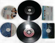 Bedruckte Vinyl CD Rohlinge